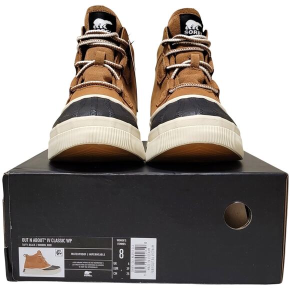 Sorel Out N About IV Classic Waterproof Duck Boots Size US 8 Taffy Brown/Black - Picture 6 of 6
